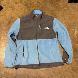 The North Face Women's Light Blue and Gray jacket size medium